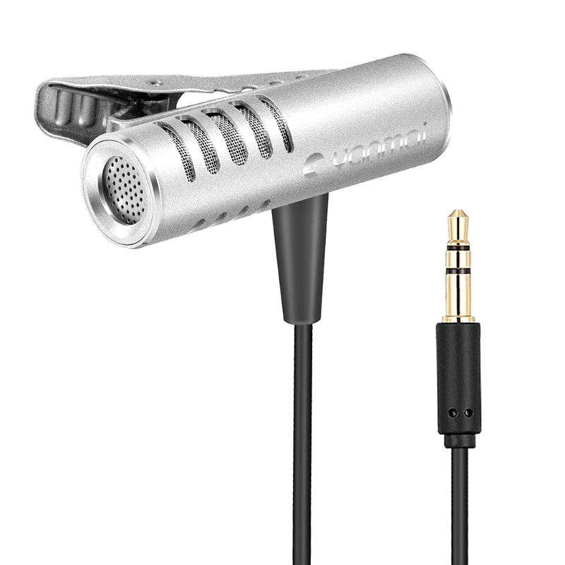 Microphones Yanmai R933 Microphone de condenseur omnidirectionnel Lavalier pour PC Phone Camera Dropship