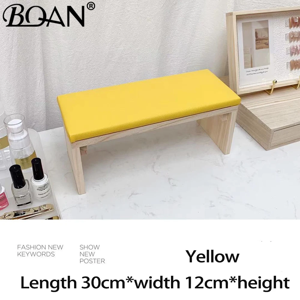 Blade Wood Manicure Table Nail Art Hand Pillow Pu Leather Manicure Arm Rest Cushion for Nail Art Salon Home Manicure Nail Art Hand
