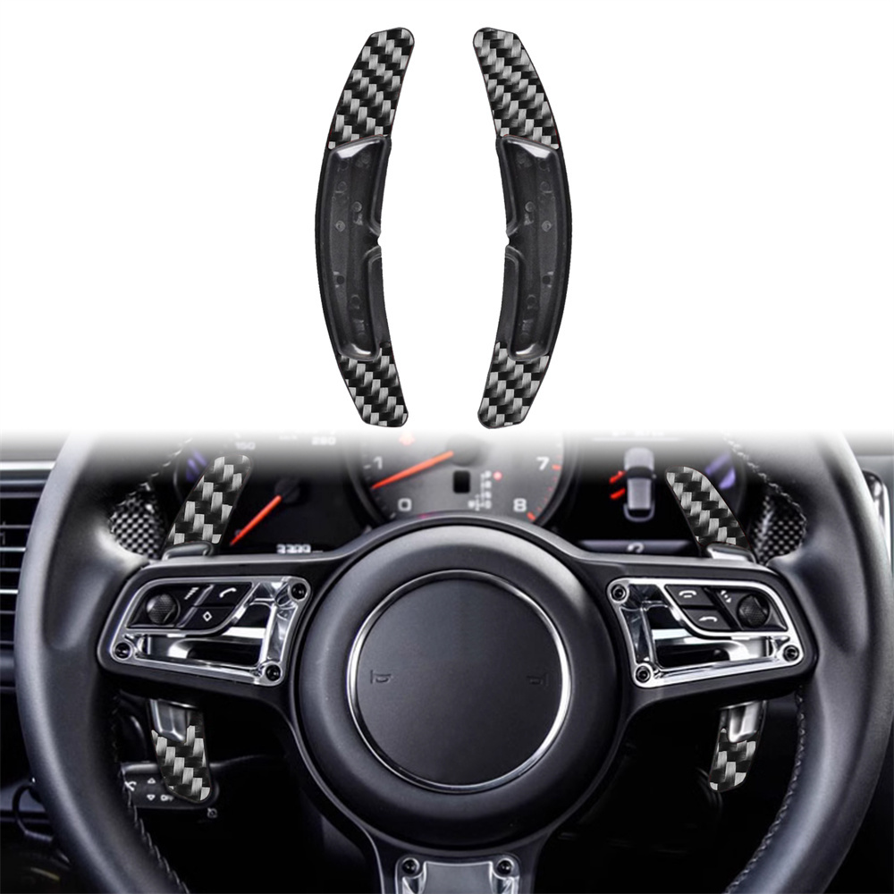 Car Styling Steering Wheel Shift Paddle For Porsche Panamera Macan Cayenne 718 911 918 Spyder Carbon Fiber ABS Red/Forged/Black Shifter