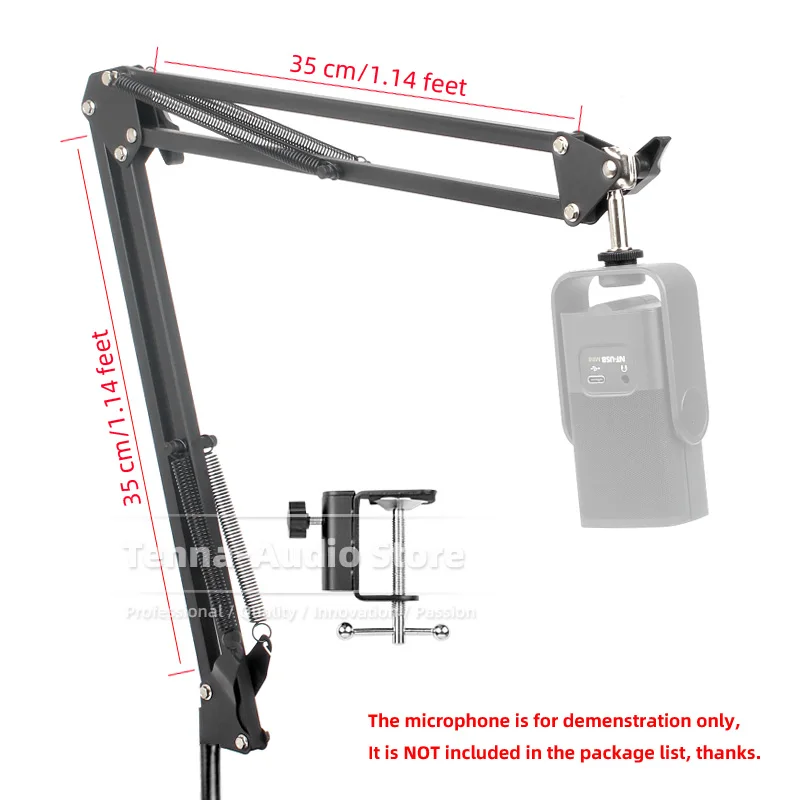 Stand For RODE NTUSB NT USB MINI Cantilever Table Desk Recording Mic Holder Mount Tabletop Clamp Suspension Boom Arm Microphone Stand