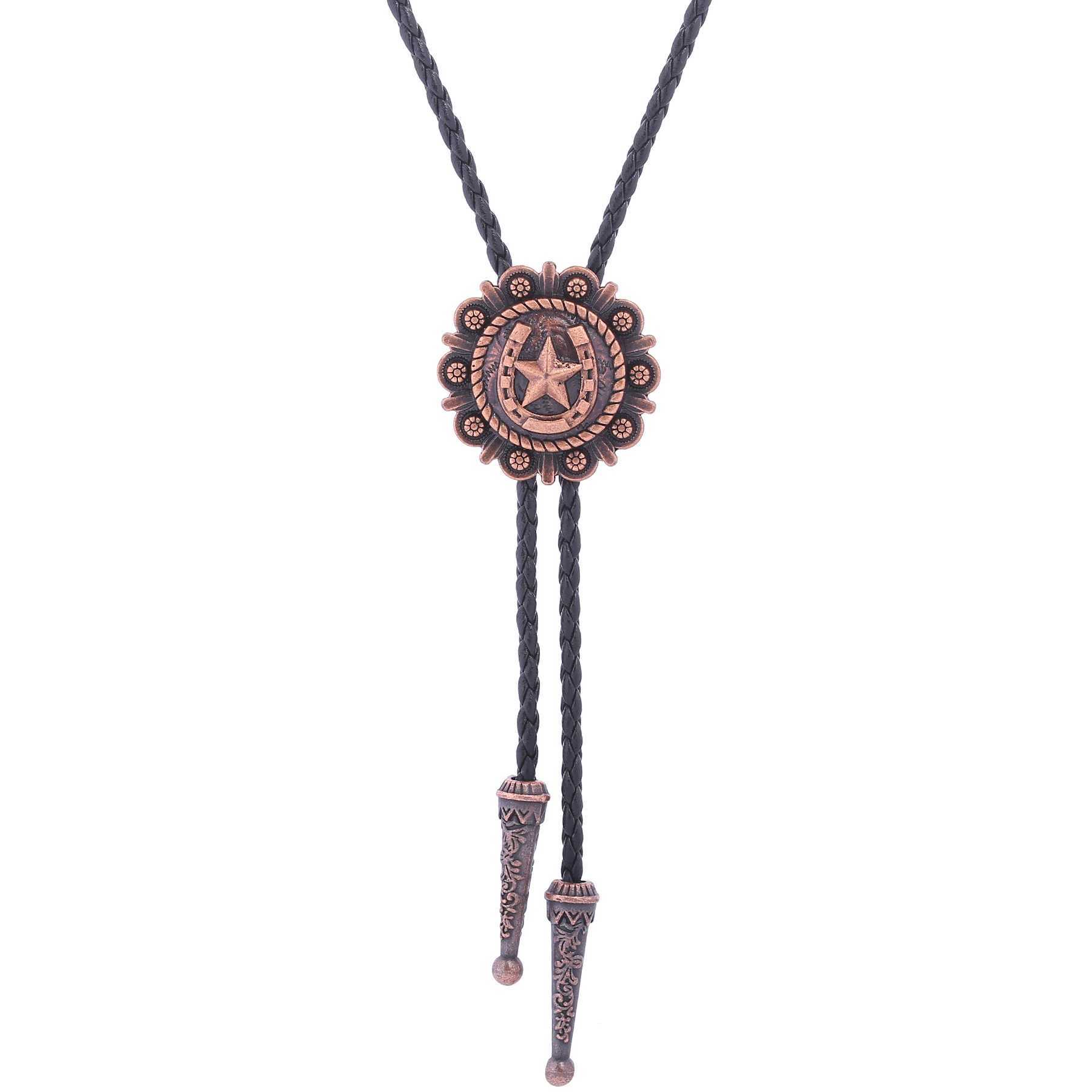 Bolo bindet neue Texas Pentagram Bolo Tie 240407