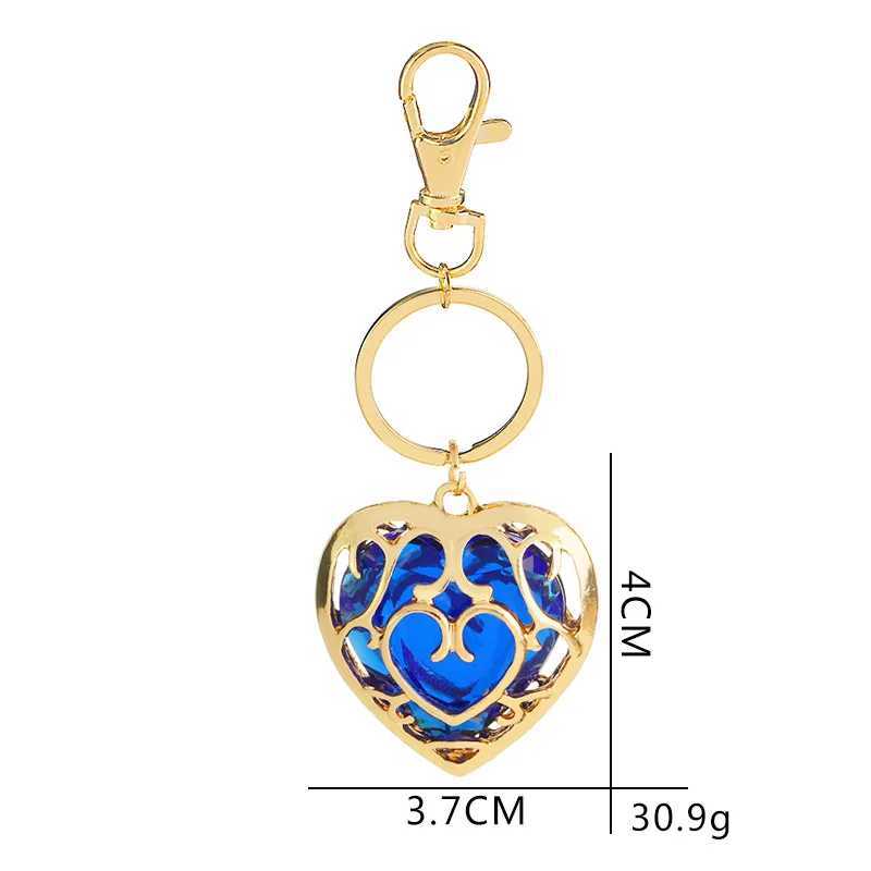 Keychains Lanyards Fooderwerk Jewelry 2018 European and American Newschain Zelda Legend fournit aux femmes le même trousseau creux de Love Q240403