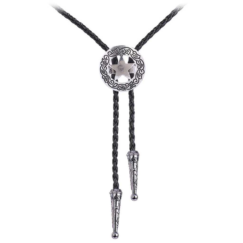 Bolo Ties Western Cowboy Star Bolo Tie Rodeo Dance Necktie Bola Tie 240407