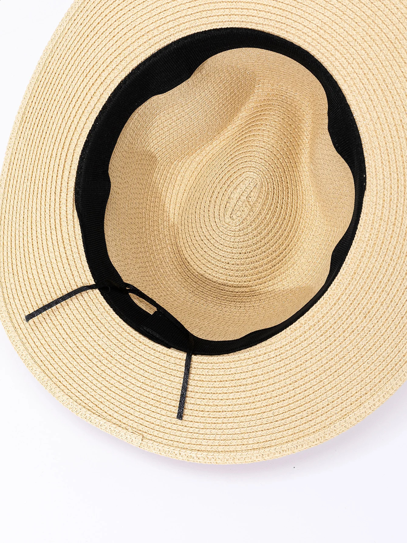 Panama Straw Hat Female Jazz Top Men and Womens Spring Summer Woven Fashionable Sun Protection Sunshade 240403