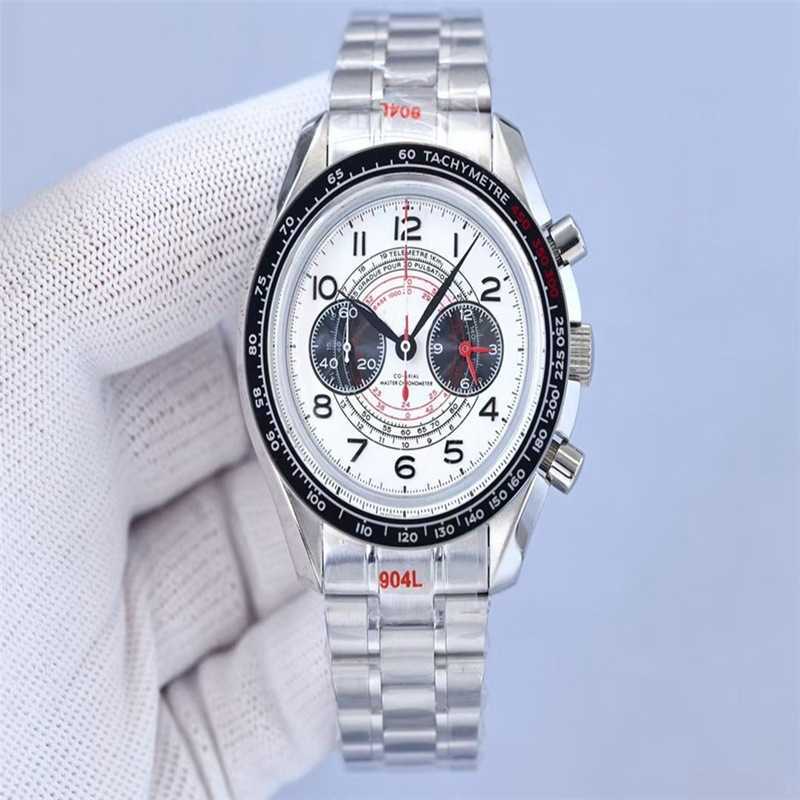 Designer Watch Brand Mens à la mode en acier inoxydable Calendrier Calendrier Quartz Circular Watch