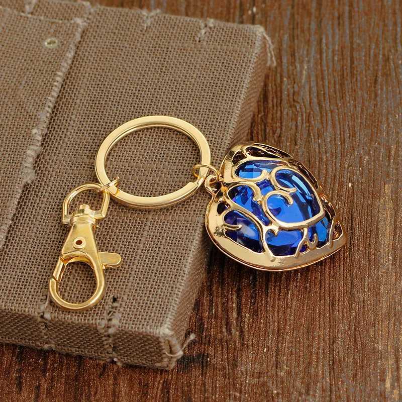 Keychains Lanyards Fooderwerk Jewelry 2018 European and American Newschain Zelda Legend fournit aux femmes le même trousseau creux de Love Q240403