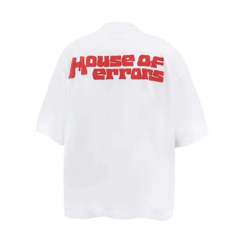 T-shirts masculins Multicolour House of Errors T-shirt haute qualité 1 1 hommes Tops en vrac décontracté cou