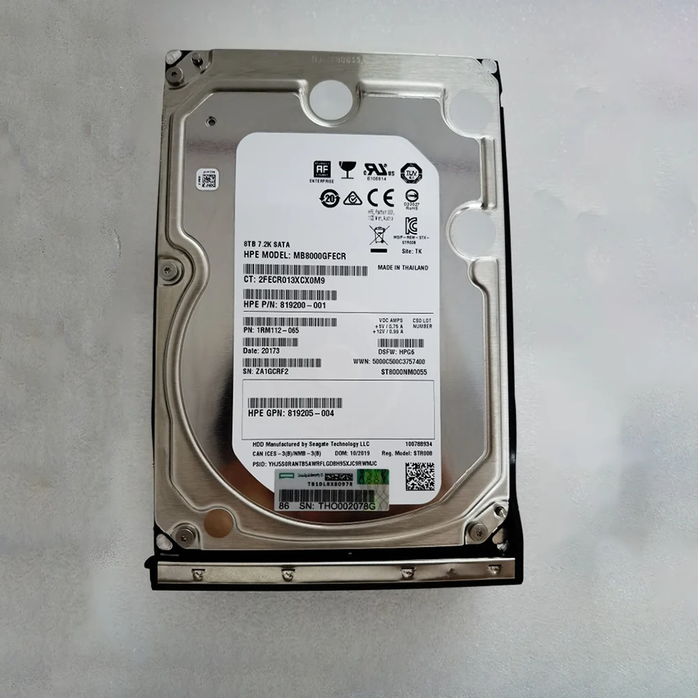 HPE 834028B21 834131001 SATA 6GB 7.2K 834030002のドライブ834028B21 834131001