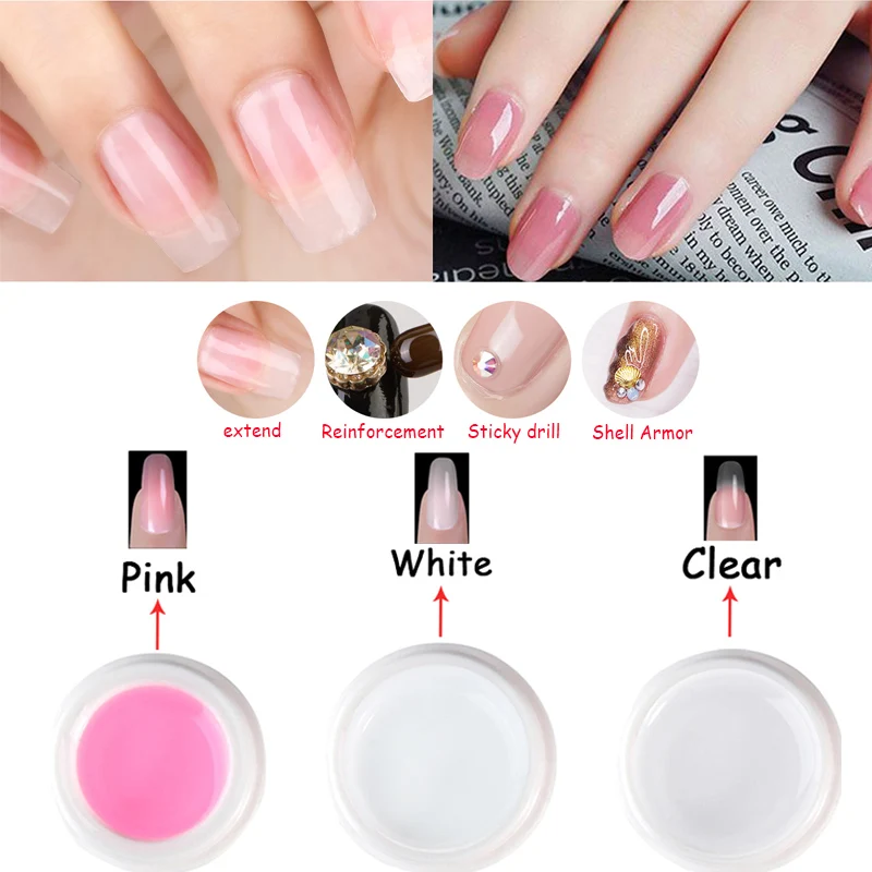 Kits Manucure Set Extensions Nail Extensions rapides Polygels Faire tremper le vernis à ongles en gel