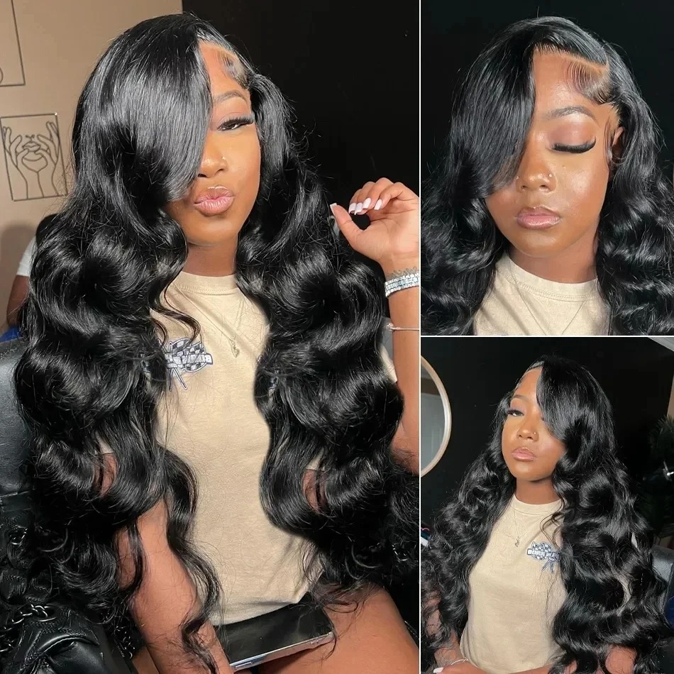 250 densité 13x6 HD Lace Frontal Wig Wig Wig Hair Human Prêt à porter Wave Body 5x5 Ferme de lace