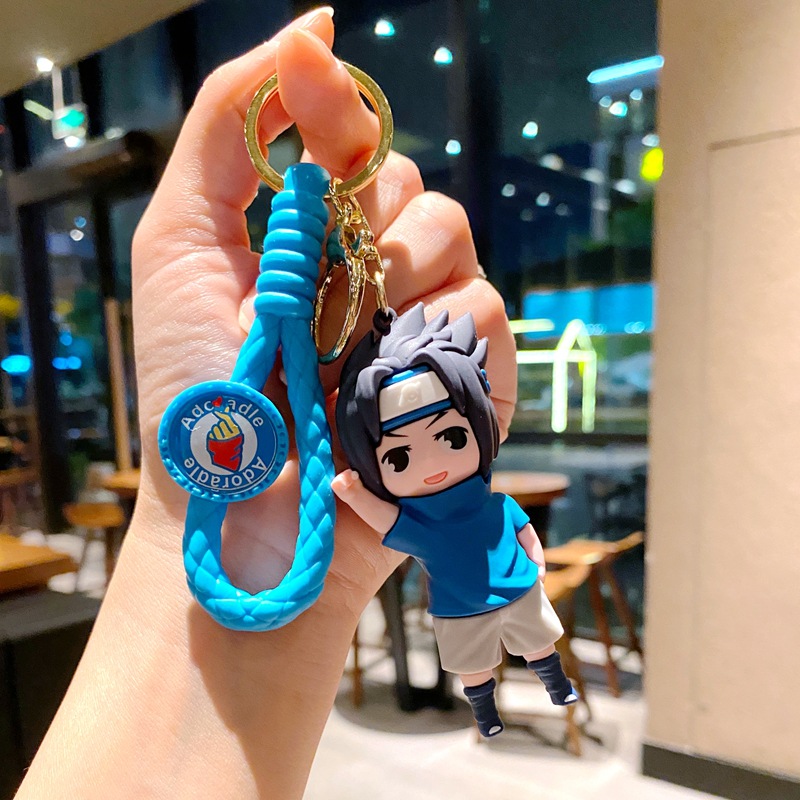 Designer Keychains Men's Accessories Naruto Key Chain Rings Cartoon Figure Exducite Hand Action Doll Car Ryggsäck Pendant Key Chain