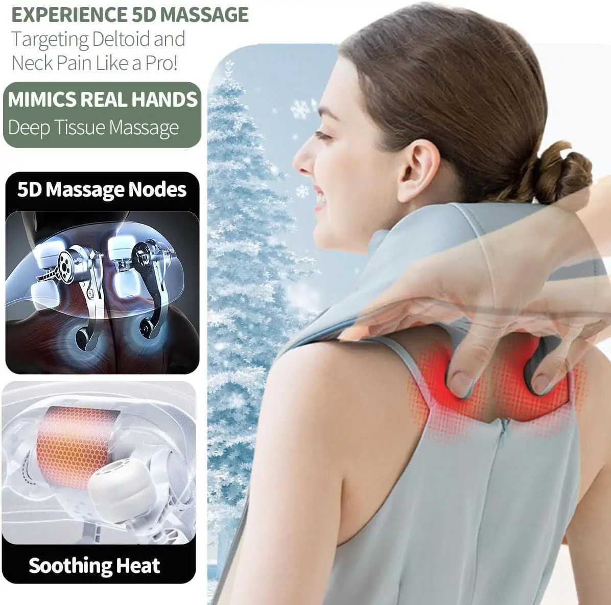 Massager a piena massa a piena MASSAGER ELETTRICA MASSAGER TESSUE DEIMPO 5D MASSAGGI DI SHIATSU DEI MASSEGGI DEI MUSCHI MUSCLI MUSCLI MASSAGGI 240407