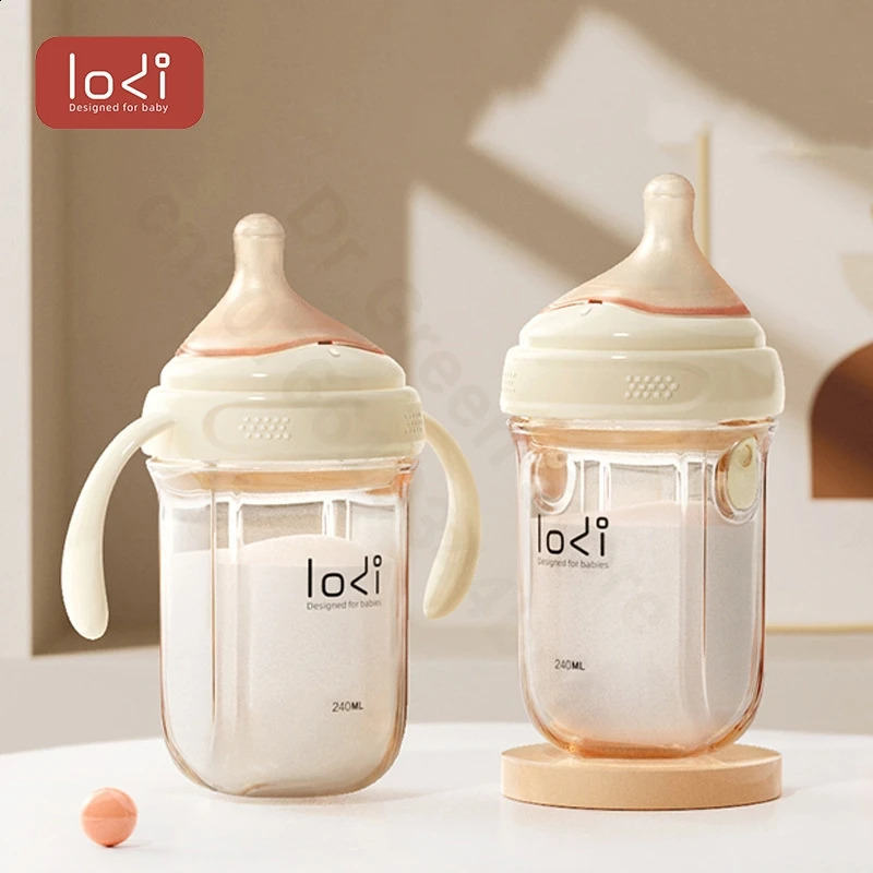 LODI Little Elephant Baby Bottle Wide Mouth PPSU Removable/Washable Bottle Double row of air holes Nipple/Duckbill Bottle 240326