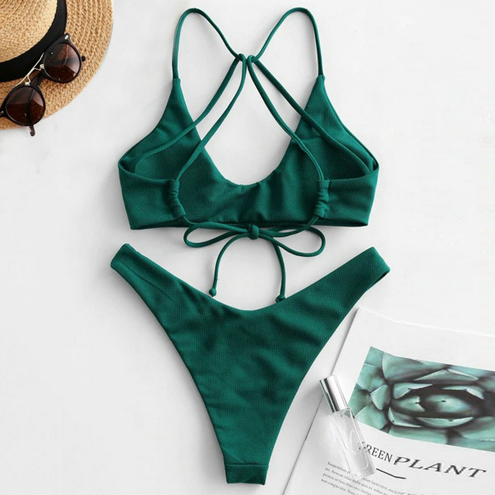 Designer Bikini Set Fashion Women's Swimsuit Sexy Simple Strap Biquini Set Casual Dunne Slim Beachwear Summer Beach Wear Bikini