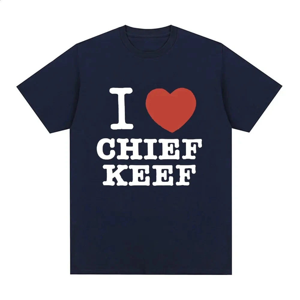 I Love CHIEF KEEF Women Fashion T-shirt Clothing Y2K T Shirt Men Graphic Printed Fashion Harajuku Clothes Causal Tops Tee 240322