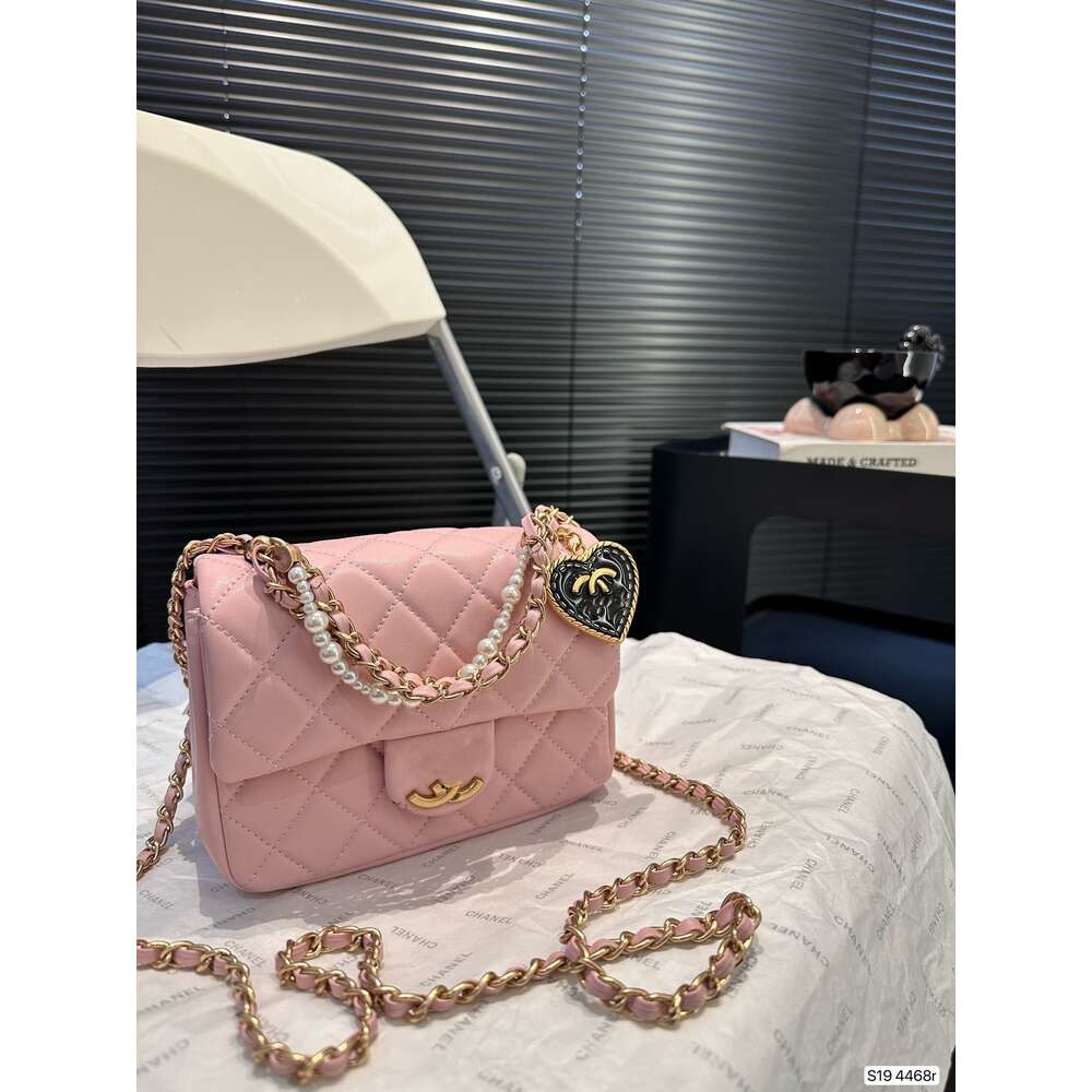 Handväska 85% Factory Shock Price Chaofang Fetty Gold Ball CF Bag Single Shoulder Crossbody Lingge Chain Physical Belt Bag