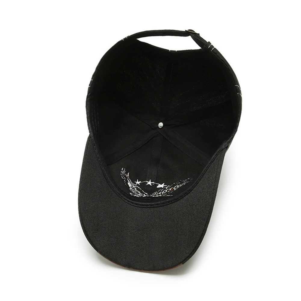 Ball Caps Fashion Eagle Broidered Mens Hat 2023 New Outdoor Golf Womens Sports Button Breatte Cotton Baseball Sun Q240403