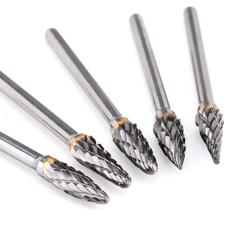 Moulures Tungstten Carbide Nail Drill Bit Set Electric Manucure Drill Kit pour fraisage Cutter Nail Burr Art Equipment Accessoire