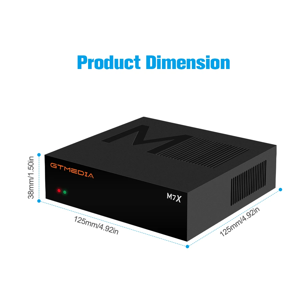 Ontvangers Gtmedia M7X Satellietontvanger Dual LNB Interface Receptor IKS/SKS Brazilië Satelliet -tv -ontvanger Built in 2.4G WiFi Module DVB S2