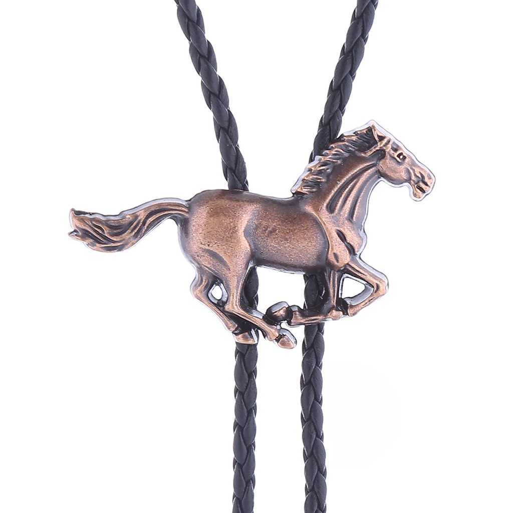 Bolo는 Western Galloping Horse Bolo Tie 240407을 묶습니다