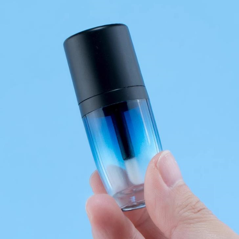 8 ml ronde blauwe transparante lege lipglazuur buis lip gloss container cosmetica verpakking
