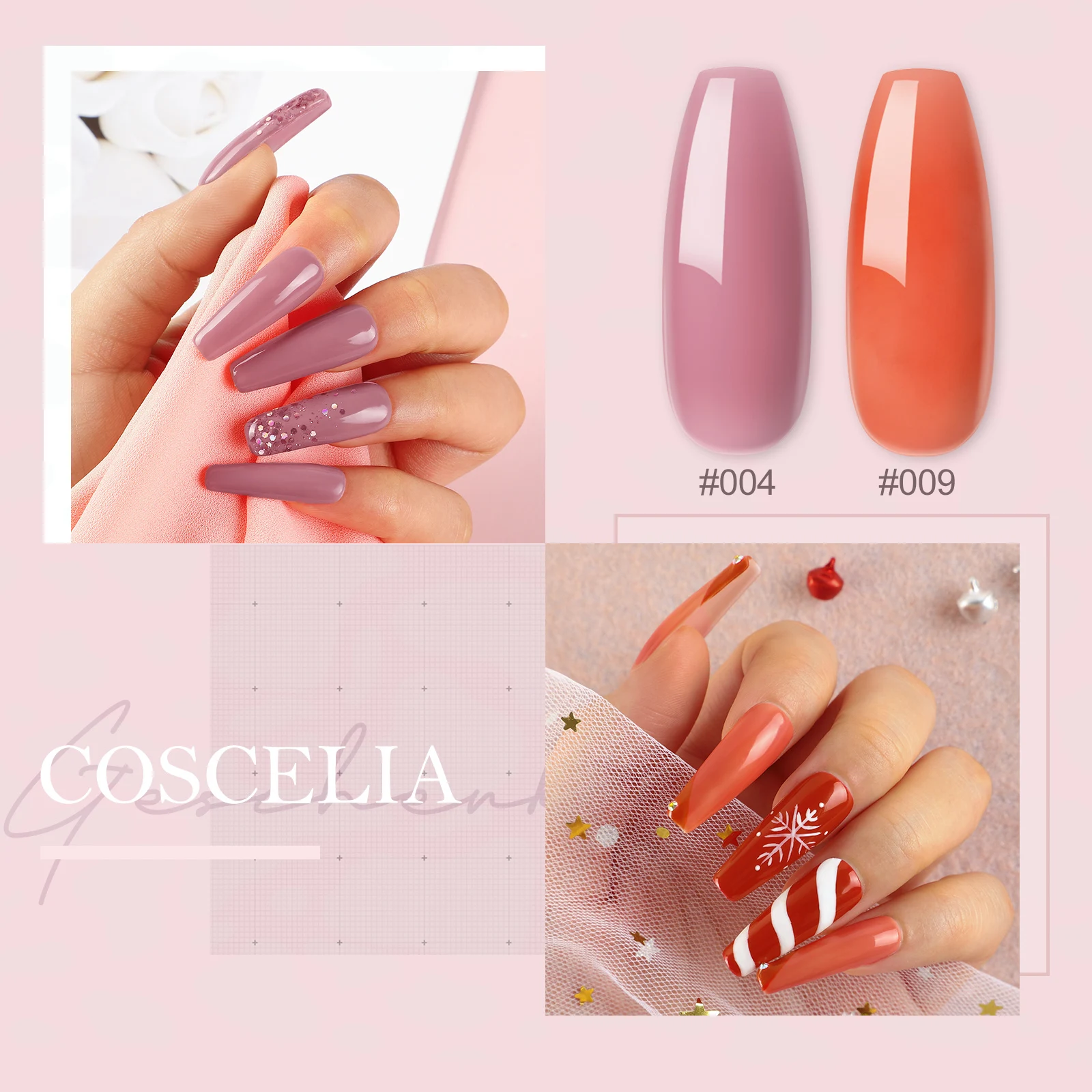 Medicine Coscelia poly unhel Extemvention Kit Ferramentas de unhas Manicure para extensão Formulário de acidentes de unhas Ferramentas de acessórios para unhas de cristal