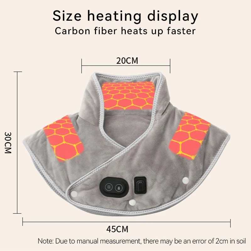 Masseur corporel complet de protection des épaules électriques massage de chauffage du cou massageur USB vibration cervicale soulage le soulagement de la douleur