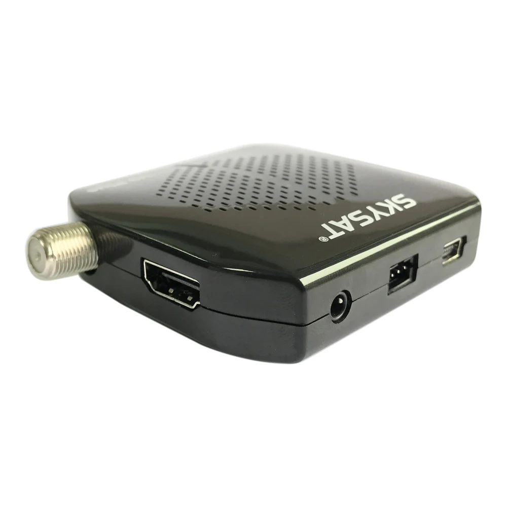 Box Skysat V9 Plus Mini Mini Receptor de TV por Satélite Decodificador DVBS2 Receptor MPEG4 HD 1080p USB WiFi 3G CS Biss Vu Digital TV Box