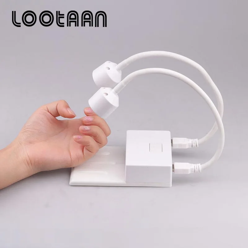 Robes Lootaan Nouveau mini séchoir à ongles USB pliable sèche-doigt à un doigt pliable lampe à ongles LED UV pour équipes de manucure de vernis en gel