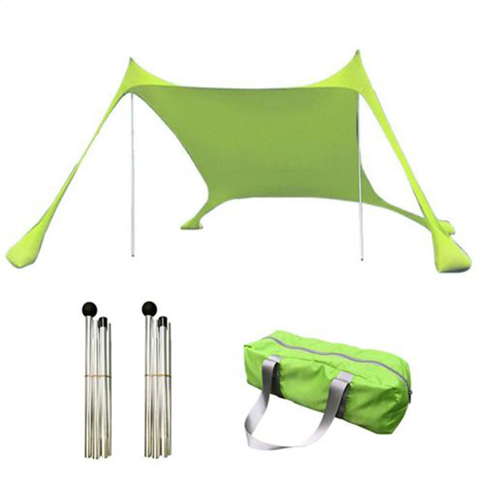 Carga de playa al aire libre Refugio solar Camping Shades Camping Tents Tents de dosel a prueba de viento Upf50 Carpa de familia portátil para BEA 240327