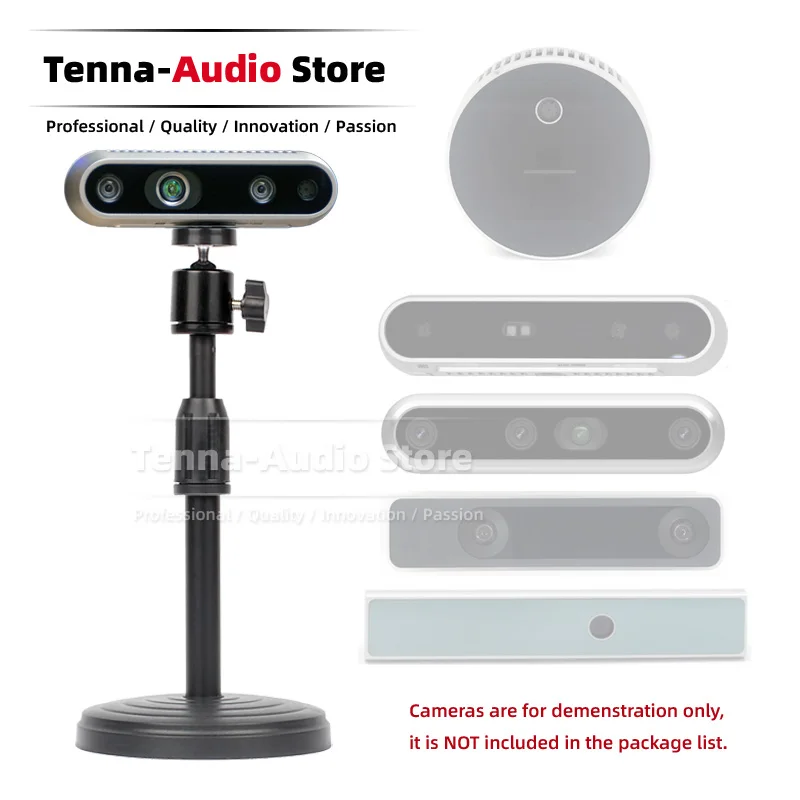 Stand Ersatz Tabletop Video Webcam Boomhalter für Intel RealSense L515 T265 SR305 Tiefe Tracking -Kamera -Microfon -Mount