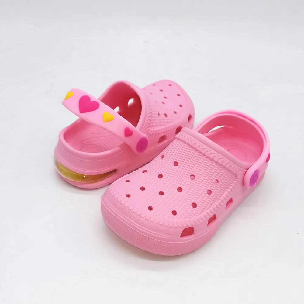 Sneakers NOUVELLES meilleures filles enfants Chidren Summer Air Cushion Coussin Crock Slippers Clogs Flip Flops Sandals Chaussures Eur28 29 30 31 32 33 34 35