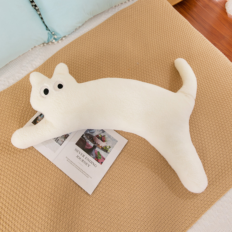 Nouveau oreiller de chat mignon de dopamine créative pour dormir et décompression longue peluche Toy100cm