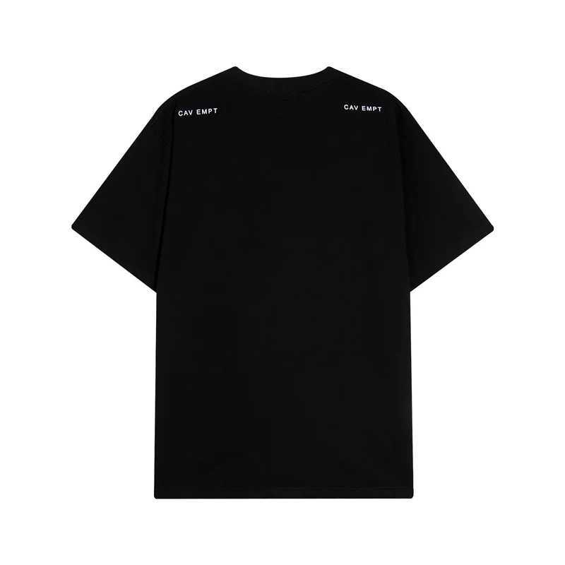 Mäns T-shirts Cavempt Printed Poster T-shirt Summer High Quality 1 1 Top Loose Casual Mens Womens Crew Neck C.CCAV EMTP Overdimensionerad T-shirt J240402