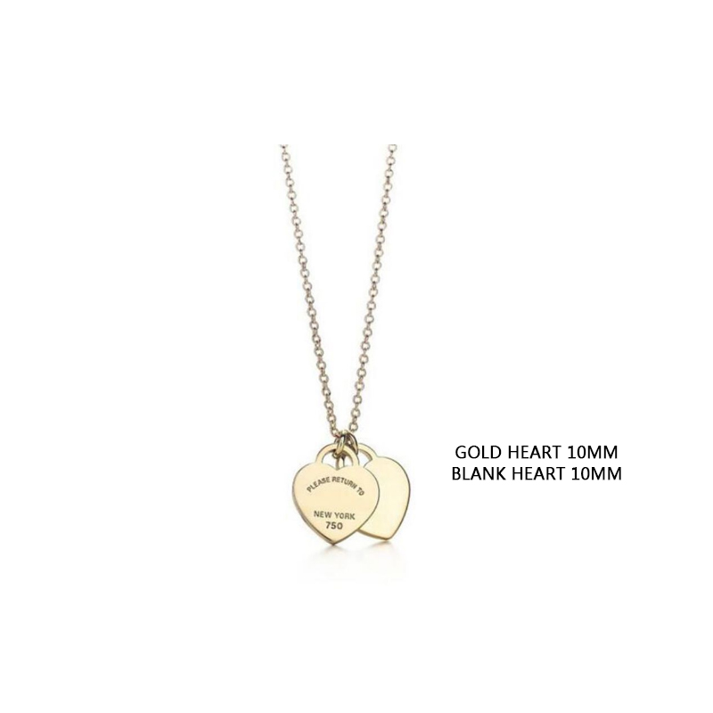 Hoogwaardige 18k gouden hart charme ketting ketting voor dames roestvrij staal liefde hanger mode paar ketting valentijns dag vriendin sieraden cadeau