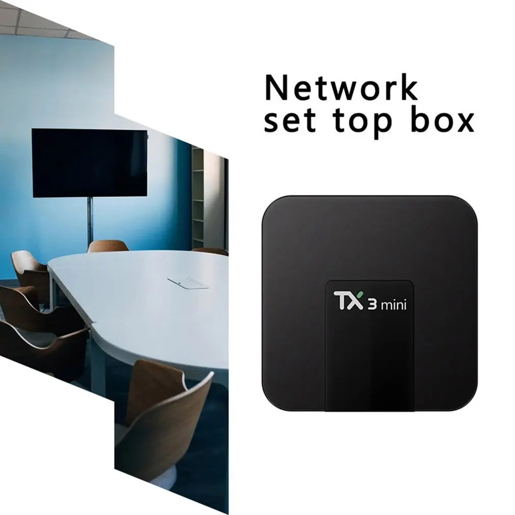 Caixa TX3 Mini TV Box Smart 5G WiFi Smart Quadcore Wireless Network Set