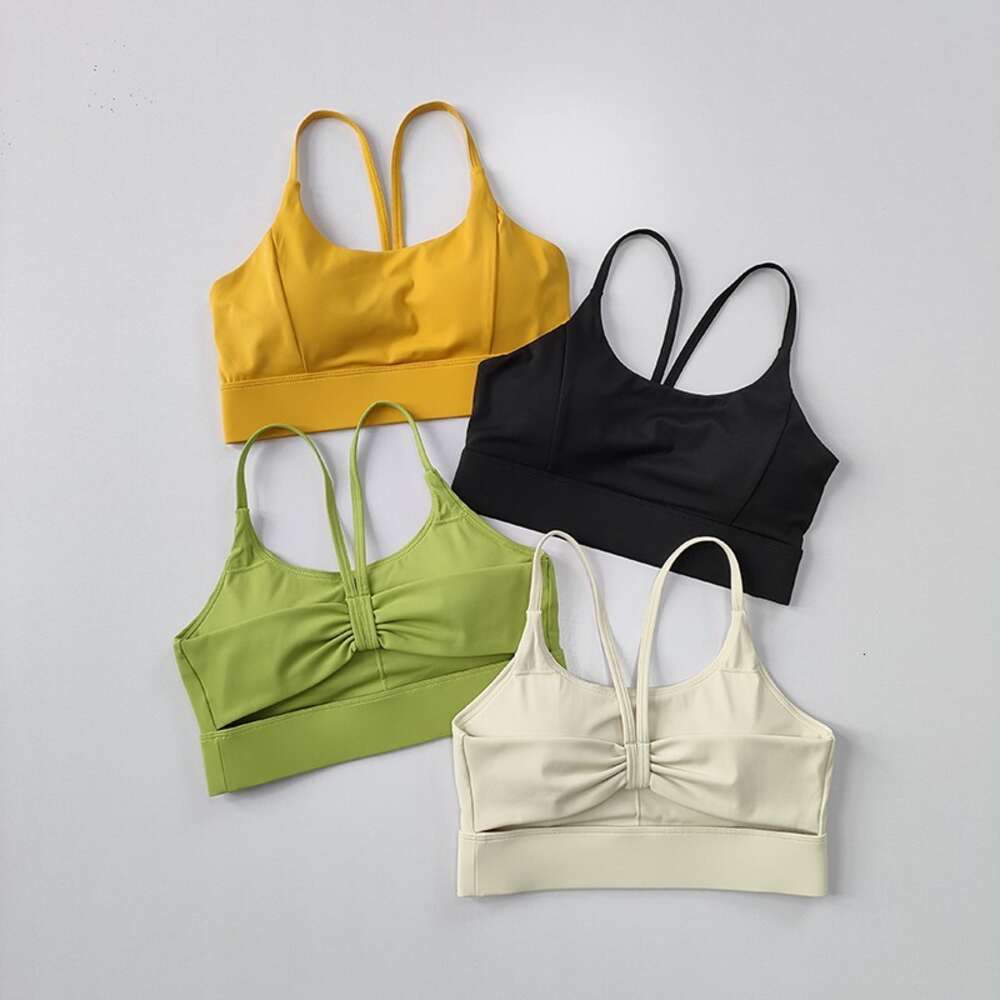 2024 reggiseno lu lu yoga sport sexy sport donne coltiva top top bra breatwear palestra push up abiti da allenamento sport bras glet limone estate s