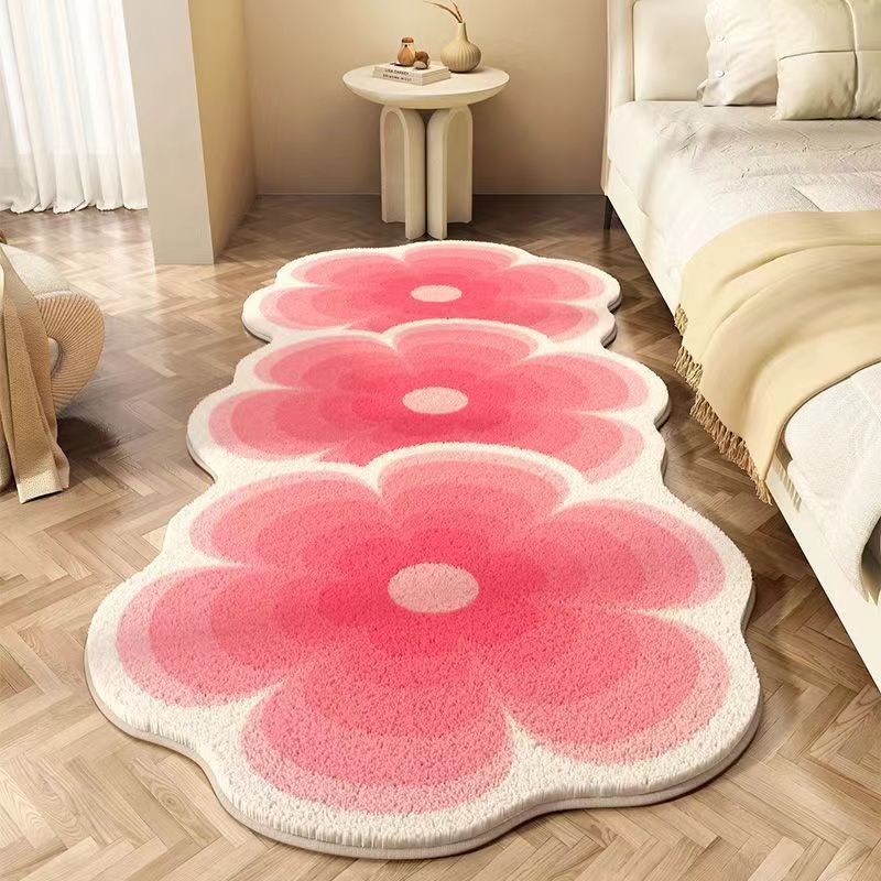 kamer decor tapijt ontwerper tapijt windwind eenvoudige bloem slaapkamer beddeken