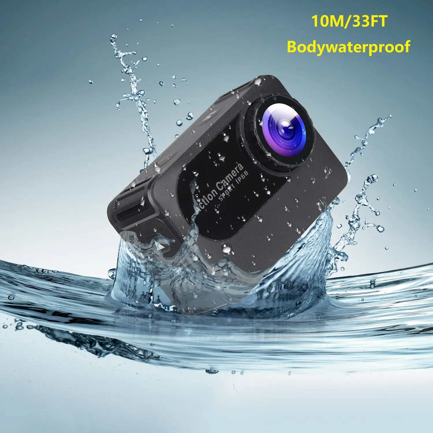 Caméras Nouvelles caméras 4K 1080 Ultra HD WiFi Action Caméra 2,0 pouces Écran 10m 150D Body Body Imperproof Camera Casque Video