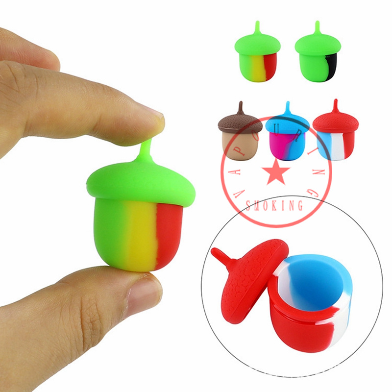 Mini 5 ml colorate ghiorns in stile gorgogliatore bong fumato silicone contenitori di cera antiaderente contenitore pillola contenitore barattolo barattolo barattolo olio di petrolifera di letta tubo di pentola.