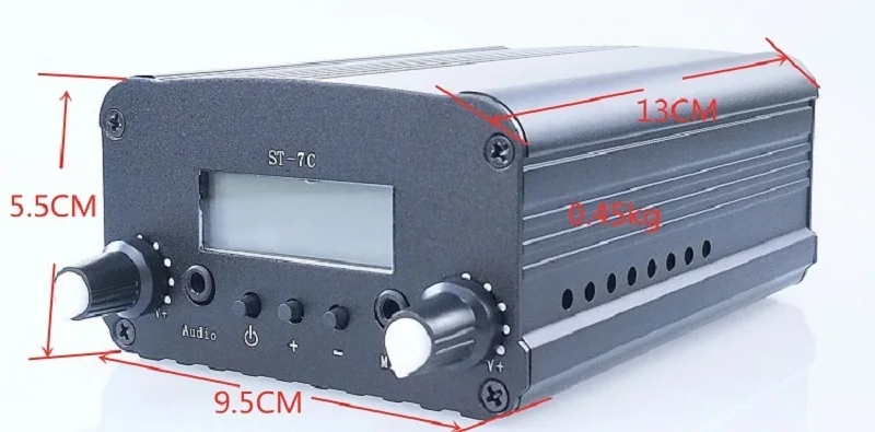 Радио 1W/7W ST7C FM Стерео трансляционная радиостанция Radio FM