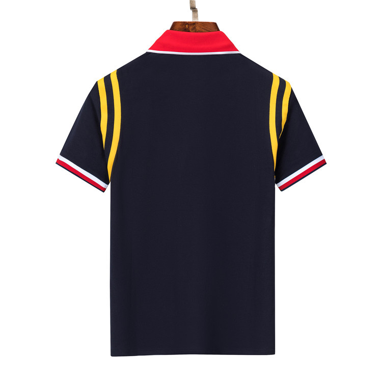 Hot Fashion High Quality Polo Classic Polo English G Cotton Coton Sleeve 2024 Designer Brand T tennis d'été T-shirt Men Lettres Stripe G318