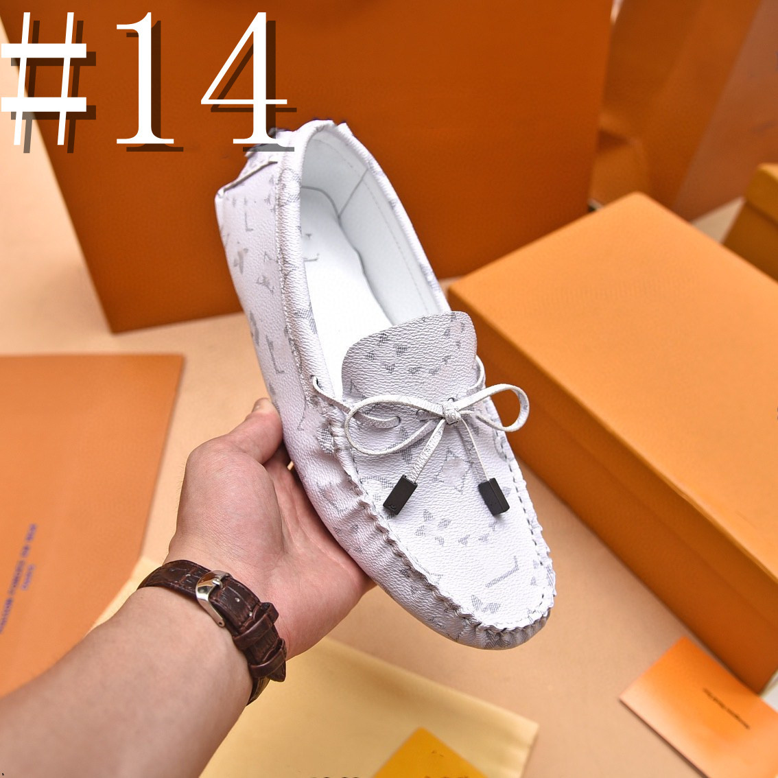 40Model Высококачественная мужская обувь роскошные дизайнерские дизайнерские мужские лоферы.