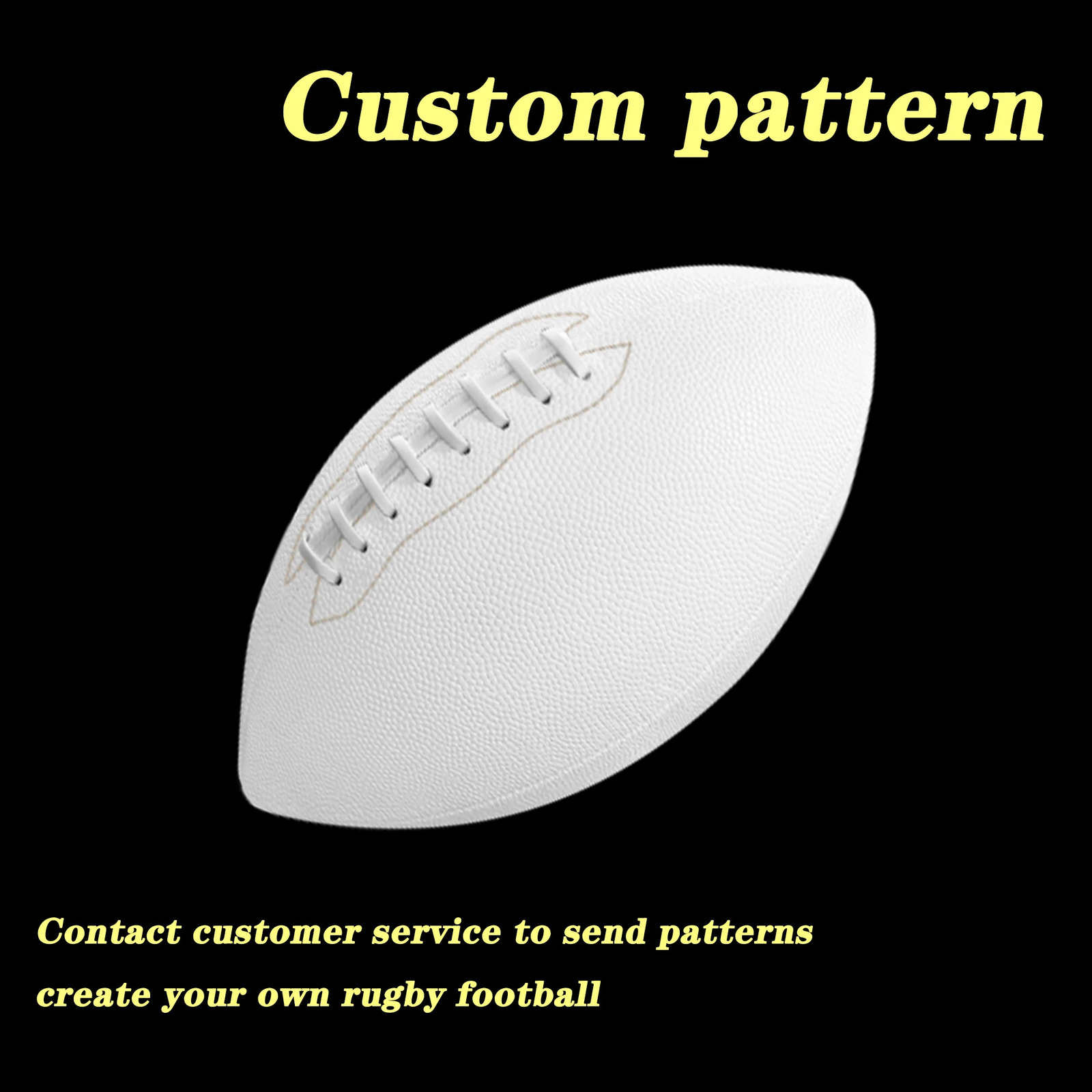 Color American Football Rugby Nonslip Leather Rubber Adult Youth Sports Ball Training Game Custom Mönster 240402