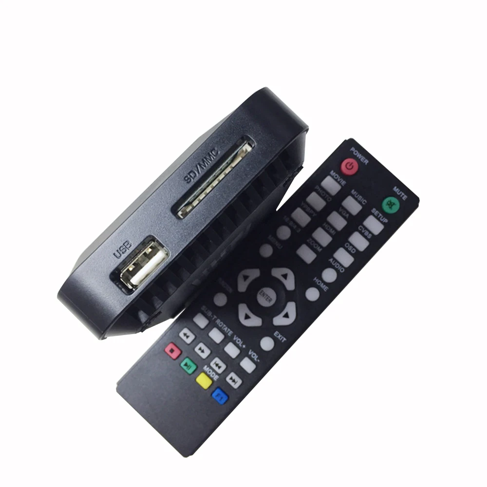 Игроки 1080p HD Media Player Hdmicabatible Multifunction Hard Disk HD Player SD/MMC TV Video Rmvb Mp3 Multi Media Player Box