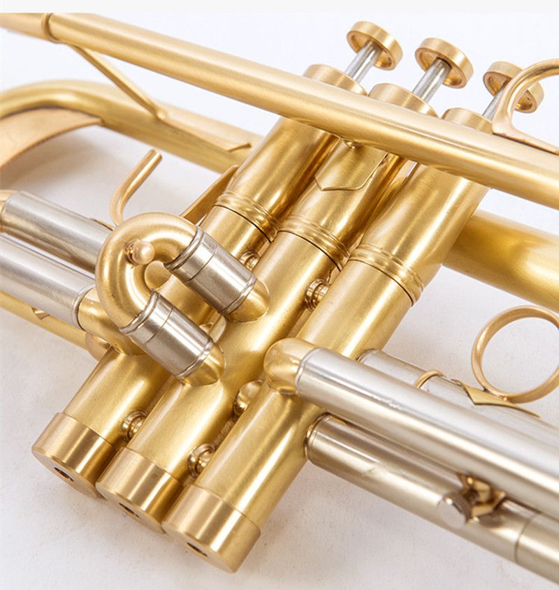 Новая труба Original B Flat Trumpet LT197GS-77 Музыкальный инструмент более тяжелый тип золотой труба играет музыка