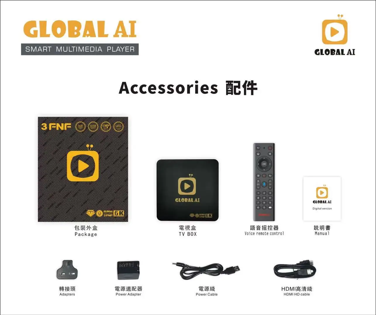 Box 2022Original Global AI 3FNF/5FNF SMART TV Box Control Voice GORD HOT W SG My Korea JP HK TW USA India Vietnam Północna Ameryka PK 6p/6s