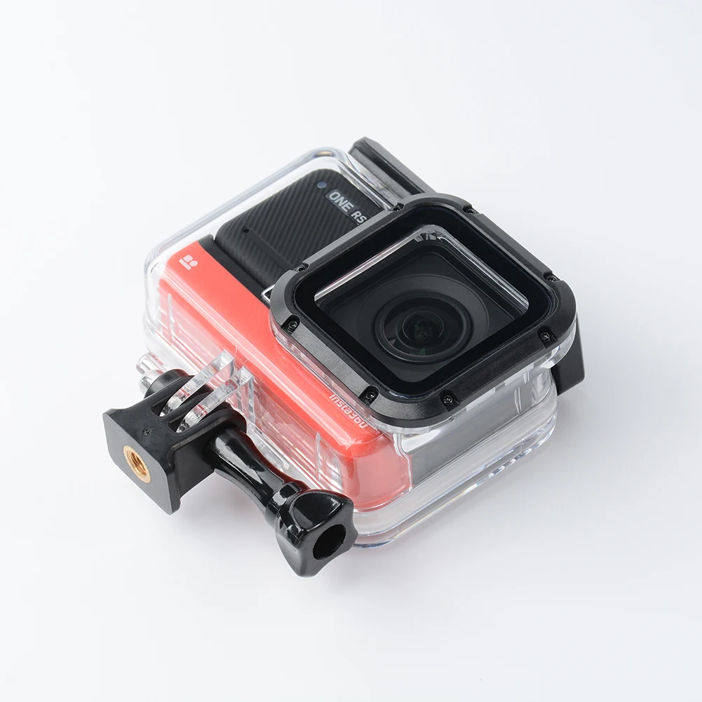 Cameras 60M Waterproof Case For Insta360 ONE RS 4K Wide Angle Underwater Dive Housing Lens Cover Shell Protector Camera Accessories