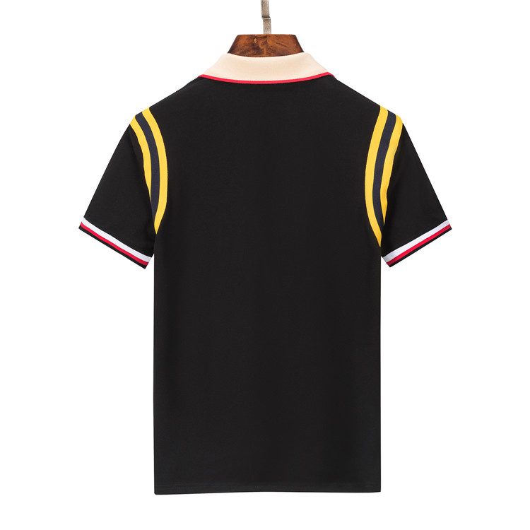 Hot Fashion High Quality Polo Classic Polo English G Cotton Coton Sleeve 2024 Designer Brand T tennis d'été T-shirt Men Lettres Stripe G318