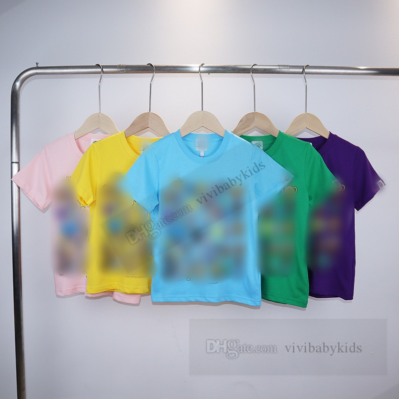 Designer de camisetas estampadas de zoológico de desenhos animados infantis Crianças Monkey Monkey Tees de manga curta Summer Boys Cotton Tops macios roupas Z7583